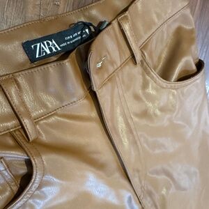 Zara Faux leather pants